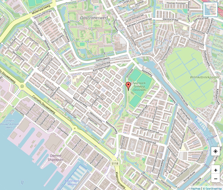 Kaart van Tuindorp Oostzaan, Amsterdam